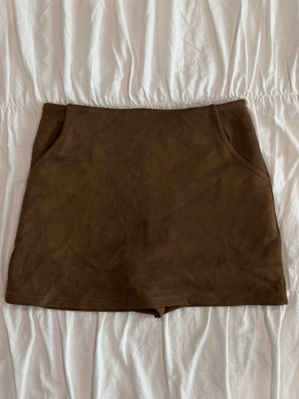 Suede Mini Skirt